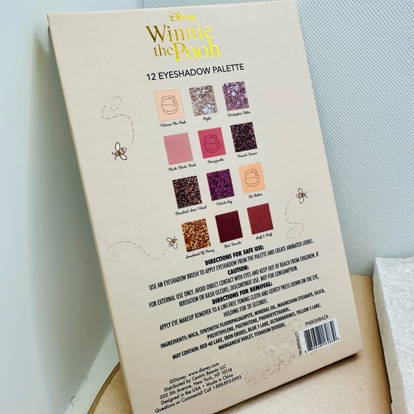 NEW! Disney Winnie the Pooh Eyeshadow Palette 12 Shades Full Size w/ Mirror - Picture 12 of 13